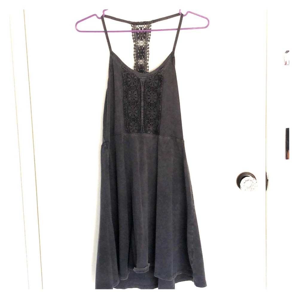 Dark grey skater dress